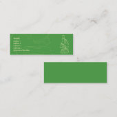 Carte De Visite Mini Microscope - Patiné (Devant / Derrière)