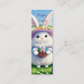 Carte De Visite Mini Mignonne lapin de Pâques 01 (Devant)