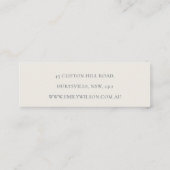 Carte De Visite Mini Mignonne Papillons de feuillage du jardin Aquarell (Dos)