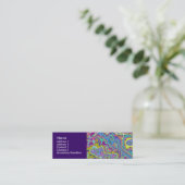 Carte De Visite Mini Minéral Coloré (Debout devant)