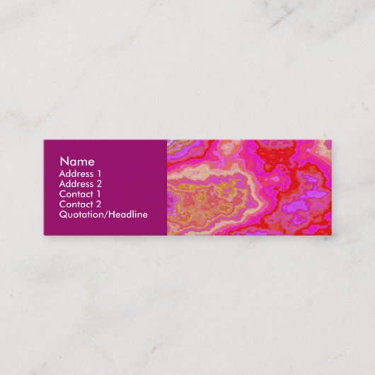 Carte De Visite Mini Minéral coloré 02 (Devant)