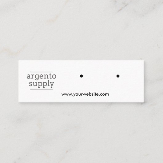 Carte De Visite Mini Mini carte à oreille horizontale (Devant)