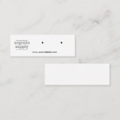 Carte De Visite Mini Mini carte à oreille horizontale (Devant / Derrière)