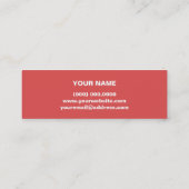 Carte De Visite Mini Mini carte de profil couleur mignonne (Dos)