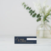 Carte De Visite Mini Mini carte de référence de coiffeur minimal de (Debout devant)