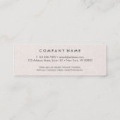 Carte De Visite Mini Mini carte de toile minimale propre (Dos)