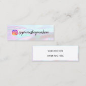 Carte De Visite Mini Mini-Carte de visite Holographique à changement de (Devant / Derrière)