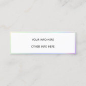 Carte De Visite Mini Mini-Carte de visite Holographique à changement de (Dos)