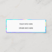 Carte De Visite Mini Mini-Carte de visite Holographique à changement de (Dos)