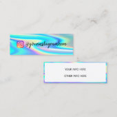 Carte De Visite Mini Mini-Carte de visite Holographique à changement de (Devant / Derrière)