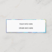 Carte De Visite Mini Mini-Carte de visite Holographique à changement de (Dos)