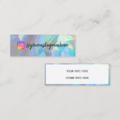 Carte De Visite Mini Mini-Carte de visite Holographique à changement de (Devant / Derrière)