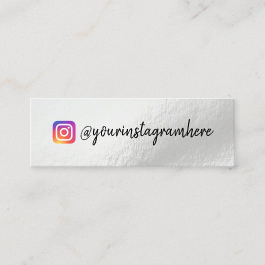 Carte De Visite Mini Mini-Carte de visite Holographique à changement de (Devant)