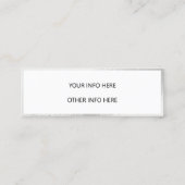 Carte De Visite Mini Mini-Carte de visite Holographique à changement de (Dos)