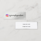 Carte De Visite Mini Mini-Carte de visite Holographique à changement de (Devant / Derrière)