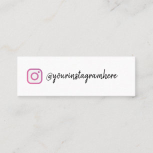 Carte De Visite Mini mini-carte de visite instagram