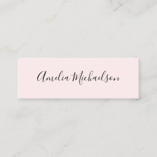 Carte De Visite Mini Mini-carte de visite moderne rose très tendance