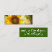 Carte De Visite Mini Mini carte personnalisable de tournesol (Devant / Derrière)