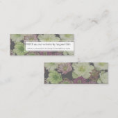 Carte De Visite Mini Mini carte RSVP Web Hellebore Garden CLASSIQUE (Devant / Derrière)