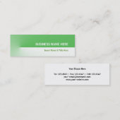 Carte De Visite Mini Mini Green Pro (Devant / Derrière)