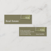 Carte De Visite Mini Mini immobilier (Devant / Derrière)