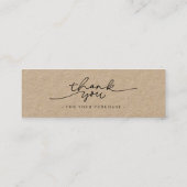 Carte De Visite Mini Mini Kraft Paper Google Review Thank You  (Dos)