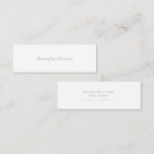 Carte De Visite Mini mini matte standard (Devant / Derrière)