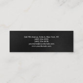 Carte De Visite Mini Mini moderne gris rouge professionnel tendance pla (Dos)