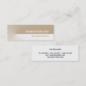 Carte De Visite Mini Mini Pro Brown (Devant / Derrière)