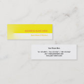 Carte De Visite Mini Mini Pro Jaune (Devant / Derrière)
