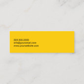 Carte De Visite Mini Mini professionnel de bulle créative (Dos)