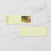 Carte De Visite Mini Mini profil de socle de fleurs (Devant / Derrière)