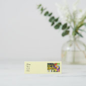 Carte De Visite Mini Mini profil de socle de fleurs (Debout devant)