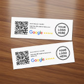 Carte De Visite Mini Mini Small QR Code Google Review Business Inserts