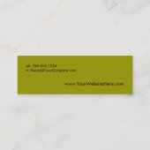 Carte De Visite Mini MiniCard rétro moderne (Dos)