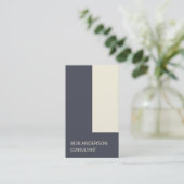 Carte De Visite Mini minimalisme architectural ivoirien Indigo ten (Debout devant)