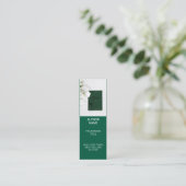 Carte De Visite Mini Minimalist Author Bookmark Template with Book Cove (Debout devant)