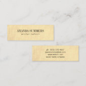 Carte De Visite Mini Minimaliste (Devant / Derrière)