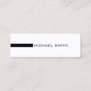 Carte De Visite Mini Minimaliste moderne Black Professional