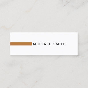 Carte De Visite Mini Minimaliste Moderne Cuivre Professionnel