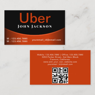Carte De Visite Mini minimaliste noir professionnel pour pilote Ub