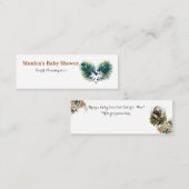 Carte De Visite Mini Minitarjeta De Visita Sloth & Blossoms Customizabl (Devant / Derrière)