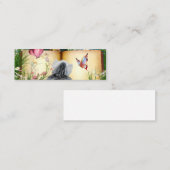 Carte De Visite Mini Minou de lecture (Devant / Derrière)