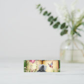Carte De Visite Mini Minou de lecture (Debout devant)
