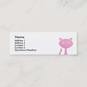 Carte De Visite Mini Minous d'arc-en-ciel