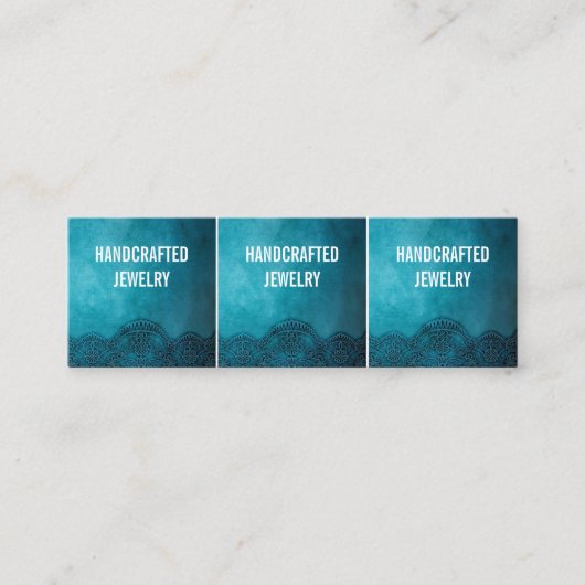 Carte De Visite Mini Minuscule Personnaliser-Carte-Bijoux Texte- Mini C (Devant)