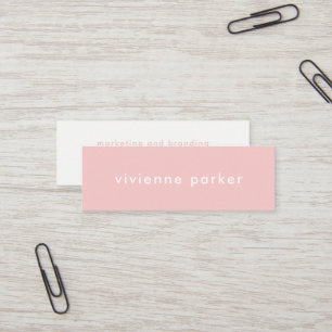Carte De Visite Mini Mise en réseau millénaire élégante de médias