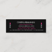 Carte De Visite Mini Mlle Makeup Pink 2 (Dos)