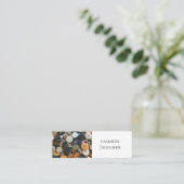 Carte De Visite Mini Mode QR code coudre Boutons simples Professionnel (Debout devant)