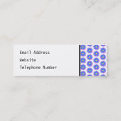 Carte De Visite Mini Modèle de fleur (Dos)